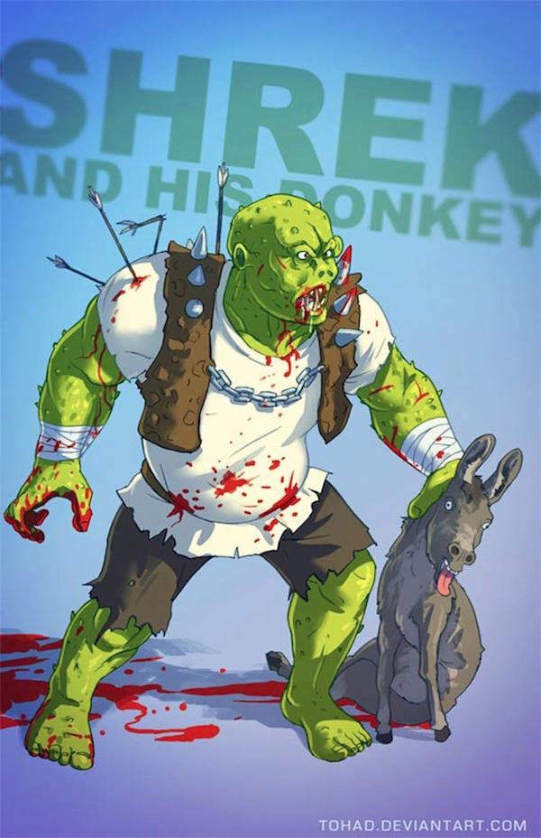 Twisted Cartoon Characters. Disney cartoons evil and killing. (1) (5)