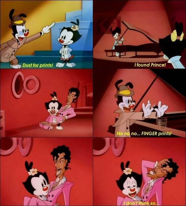 A cartoon featuring looney tunes with hidden dirty jokes.