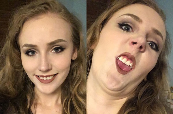 Pretty girls with ugly faces. (2)