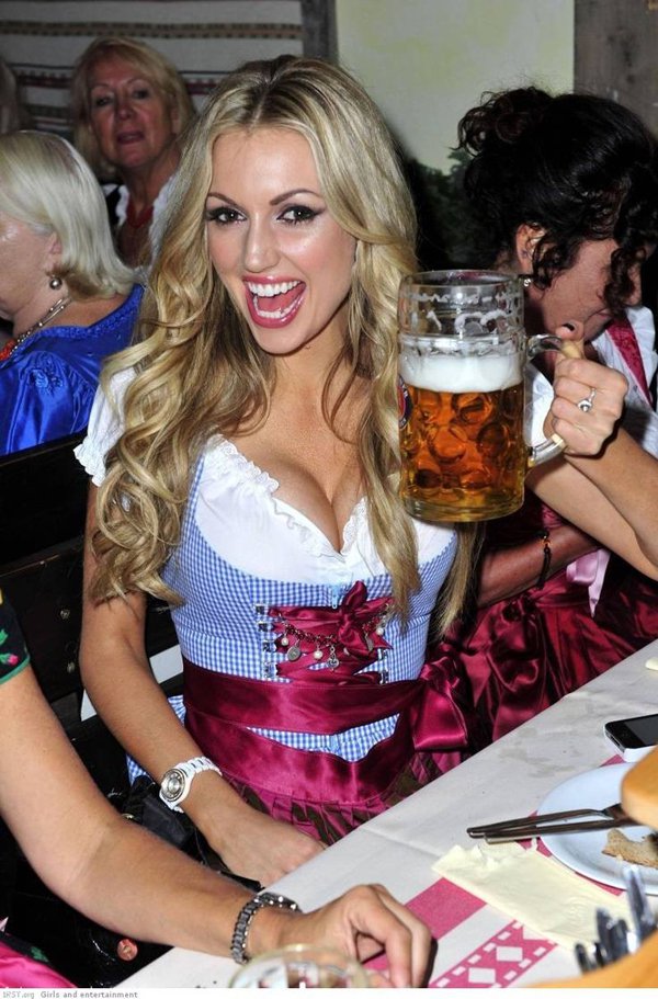 Hottest Oktober fest Girls dressed in Dirndl Oktoberfest costumes. (77)