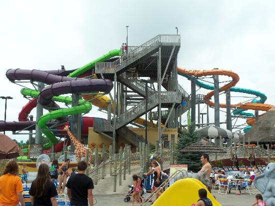 A group enjoying one of the must-visit waterparks.