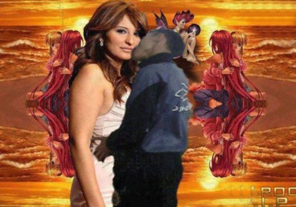 A man and a woman, showcasing Photoshop skills.