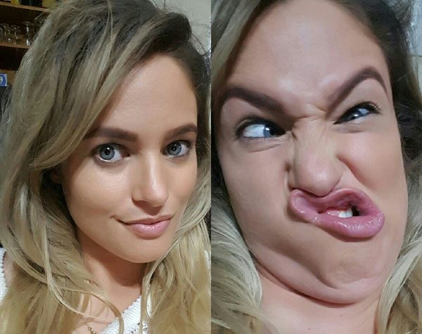 Pretty girls with ugly faces. (12)