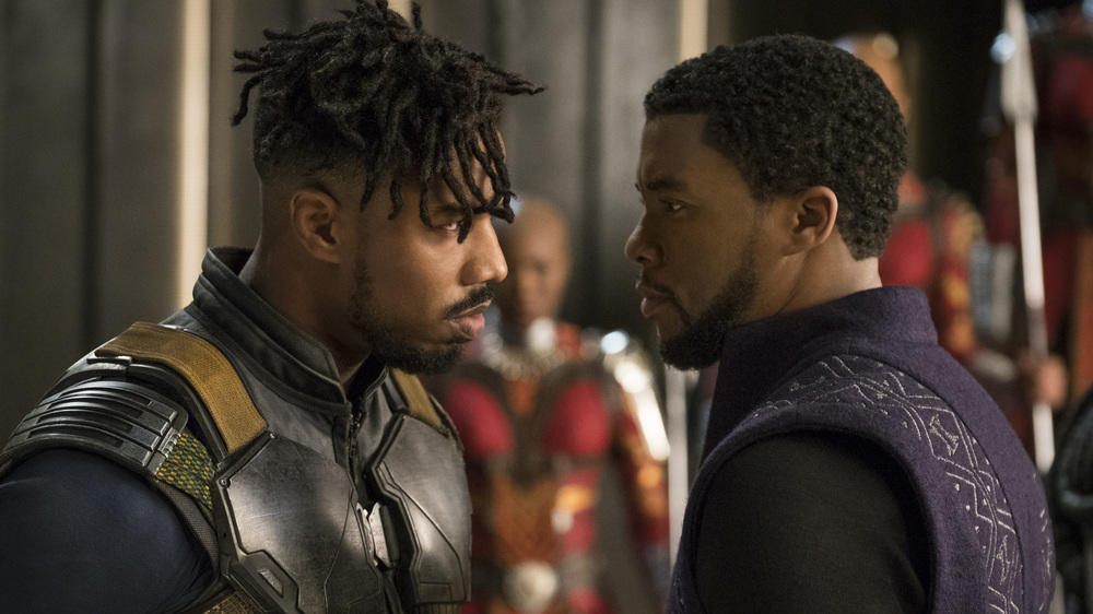 Two Black Panther Legacy characters standing next to each other in Wakanda.