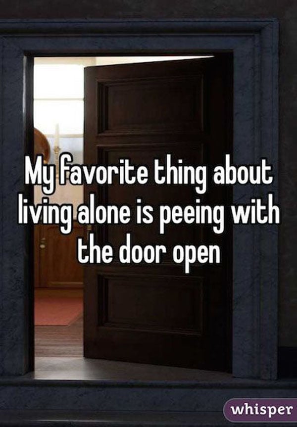 11 Reasons Living Alone Rocks! - Open door freedom.