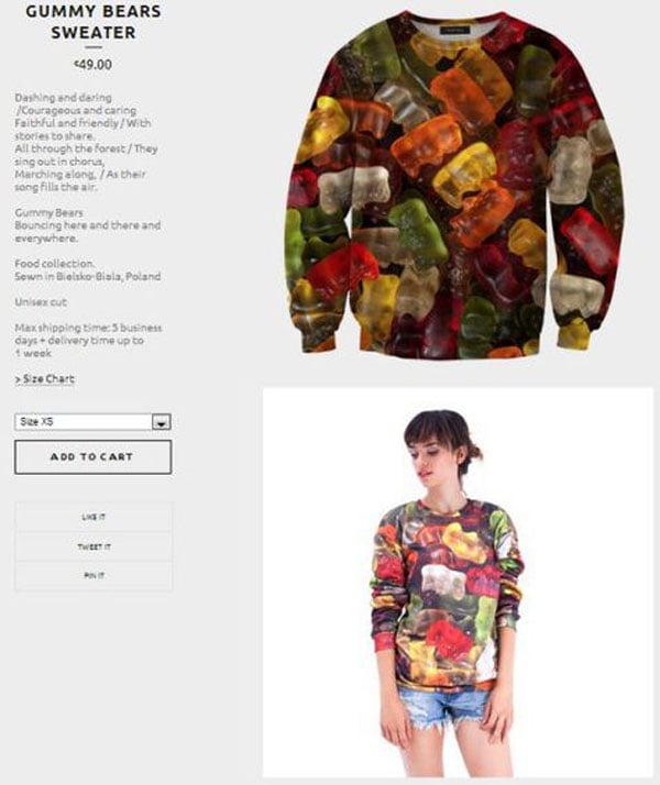 Gummy bears sweatshirt - Wants.