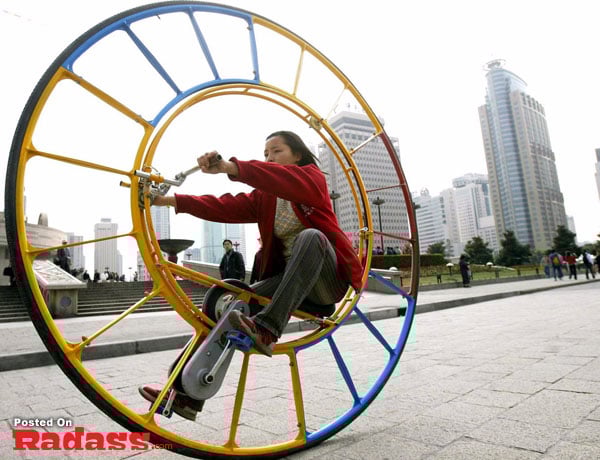 different forms of transportation-27 A restaurant table with two benches.