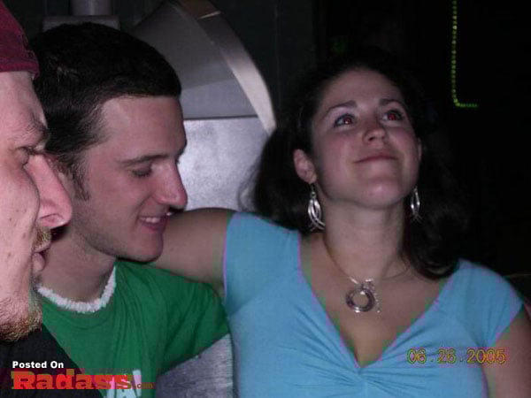 Two people at a party.