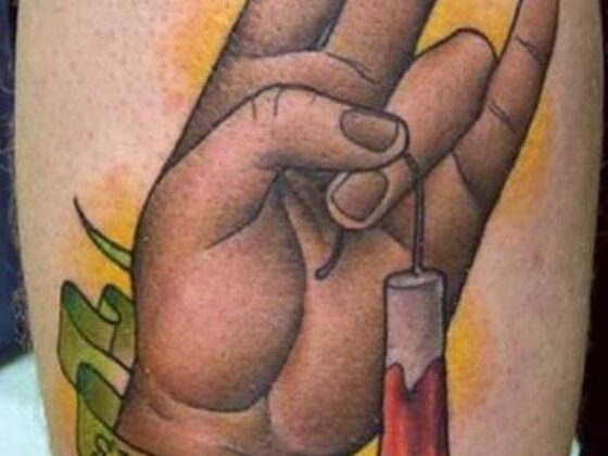 An awesome surprise tattoo.
