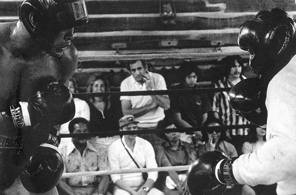 Rare photos of boxers in a ring.