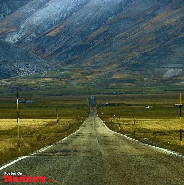 A desert road with mountains in the background - Keep Your Calgon, I'm Going Here!
