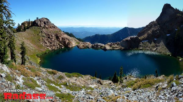 A serene retreat at a secluded mountain lake.