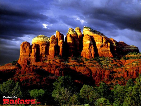 The sky is cloudy, creating an atmospheric escape from civilization.