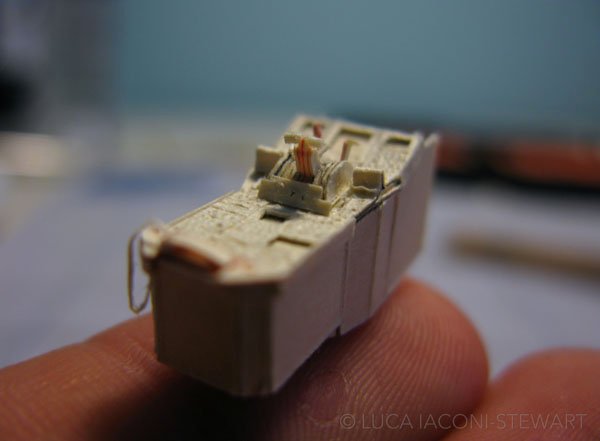 A person is holding Luca Iaconi-Stewart's mind-blowing model car.