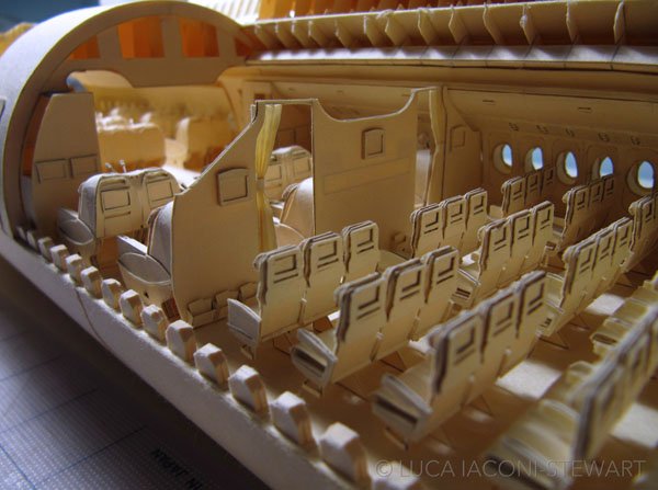 Luca Iaconi-Stewart's mind-blowing model airplane with seats inside.