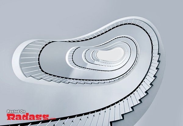 HQ spiral staircase photograph.