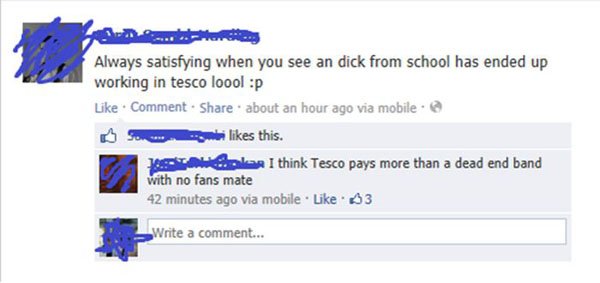 A picture of a facebook page displaying a tee shirt featuring the phrase