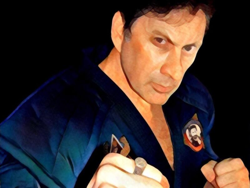 karate, uniform, posing.