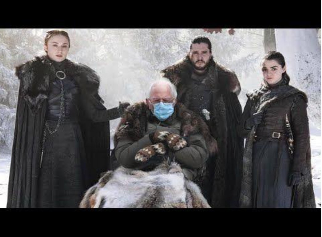 A group of people in Game of Thrones costumes hilariously create Bernie Sanders inauguration memes.