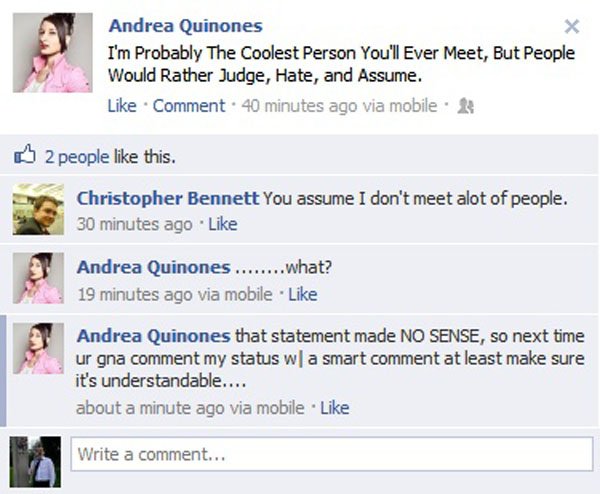 A Facebook page showcasing a love-hate relationship with the platform through 20 pics.