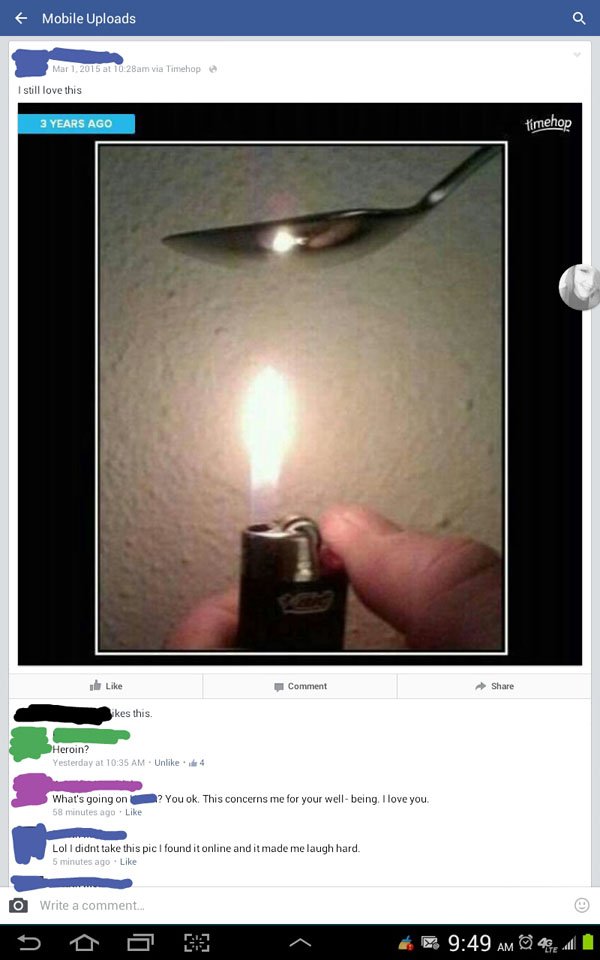 A person holding a lighter, with a screen showing the title