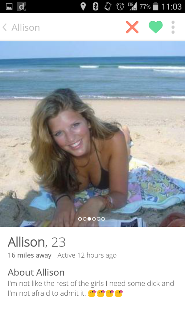 Our top Tinder finds for the week include a woman laying on the beach in a bikini.