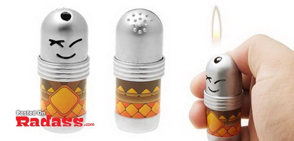 If you're going to light up, make sure you do it in style with a smiley face lighter.