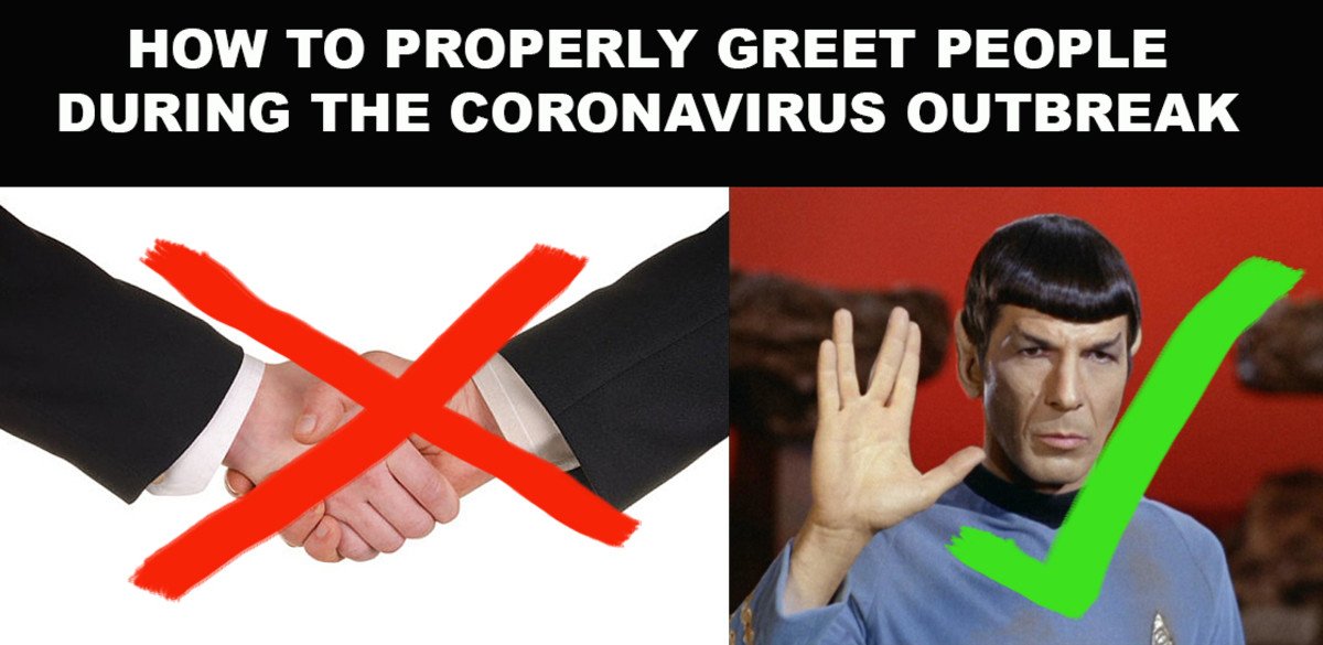 How to properly greet people during the pandemic outbreak.