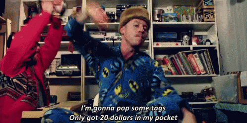 Macklemore Poptags GIF - Macklemore Poptags Thriftshop - Discover & Share  GIFs