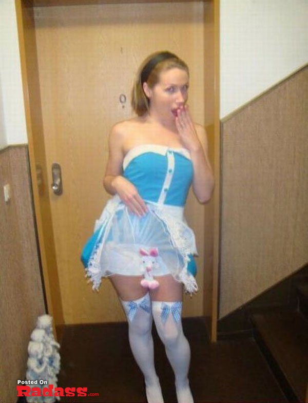 girl-you-are-strange-43 Weekend Confessions: A girl riding a toy car in a room.