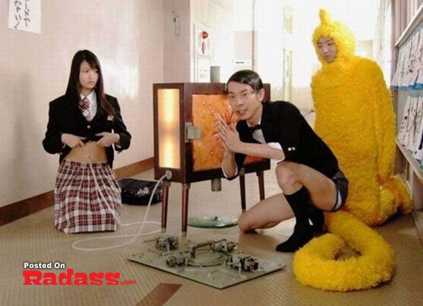 girl-you-are-strange-59 A group of girls showing off their impressive handstand skills on a sidewalk during their weekend adventures.