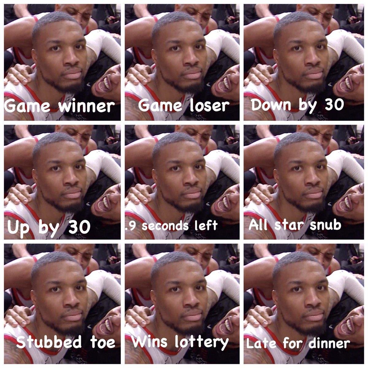 A series of pictures of a basketball player.