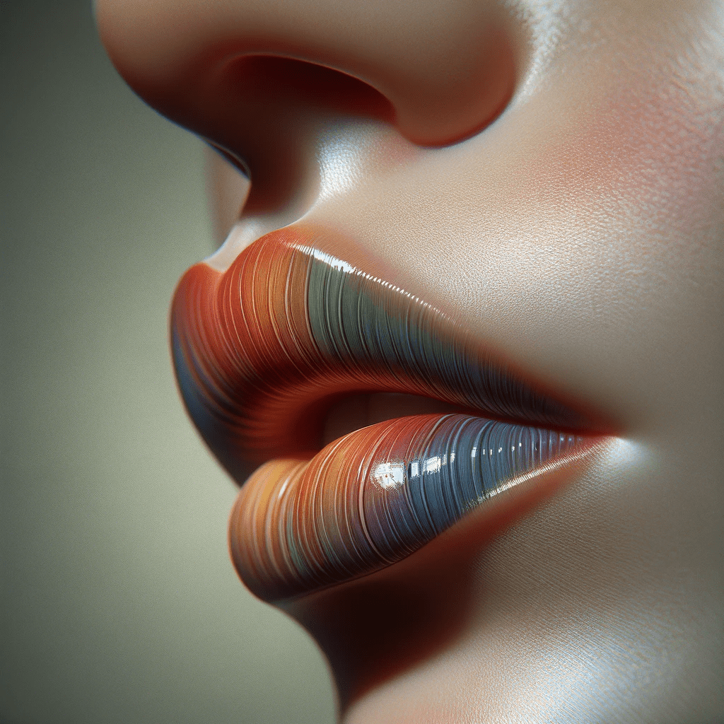 A close up of a woman's lips.