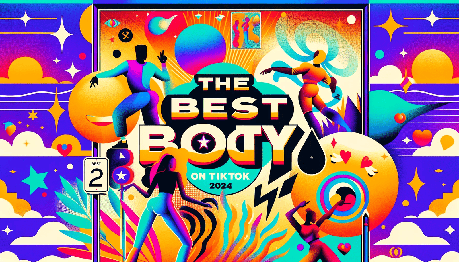 The best body poster with a colorful background perfect for dance enthusiasts and trendsetting travelers.