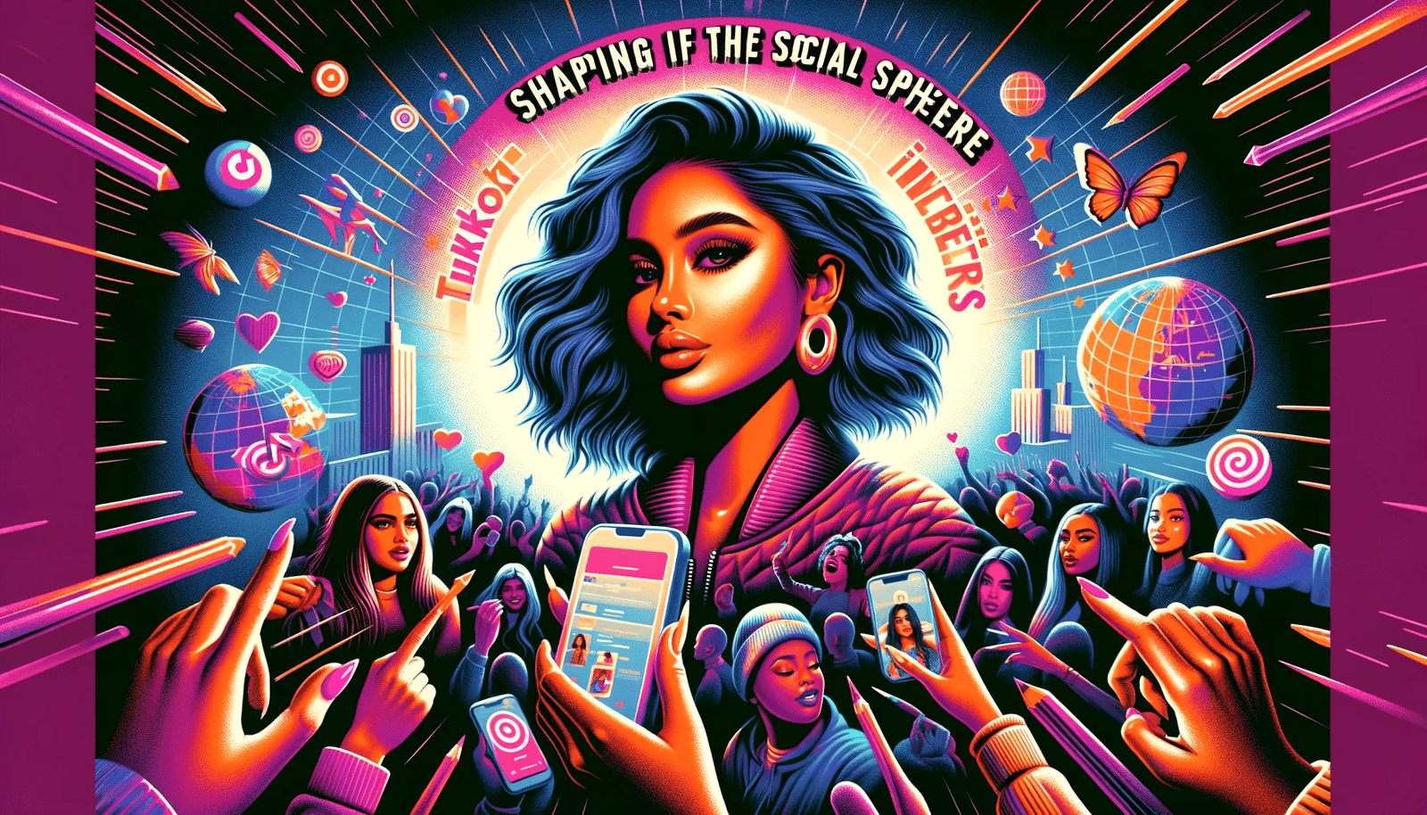 The cover of the album 'singing in the soul space' features TikTok's Top 10 Female Influencers of 2024, showcasing their booty-centric and trendsetting travel experiences.