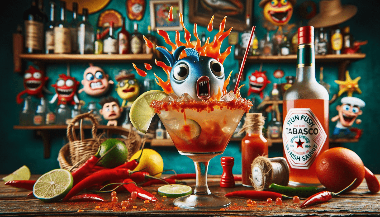 A margarita is sitting on a table next to a bottle of tequila.