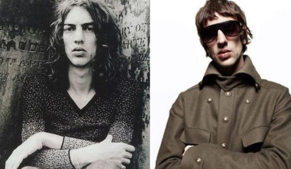 A black and white photo of a man with long hair and sunglasses, showcasing the resemblance to pop stars of the 90's.