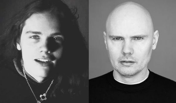 Two black and white photos showcasing the bald head of a man.