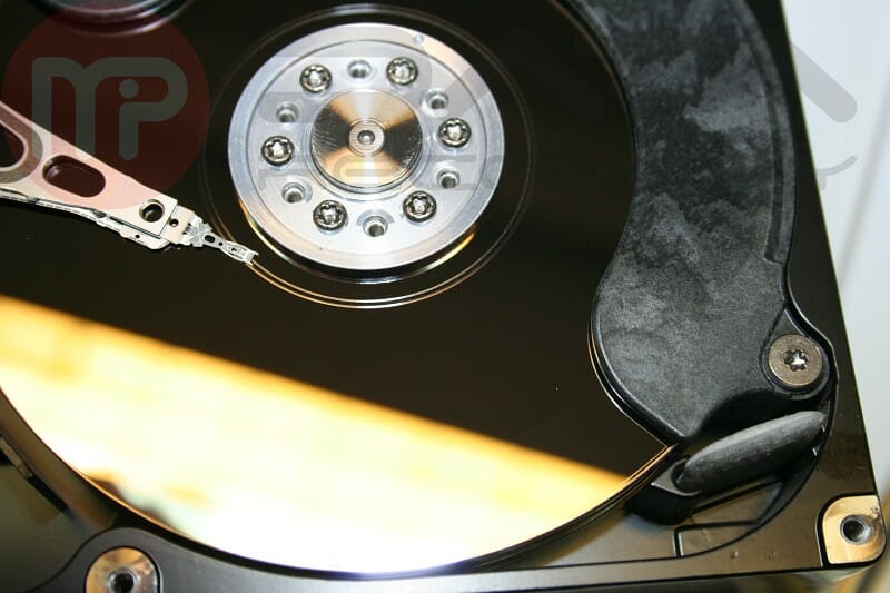 Widok całej powierzchni dysku