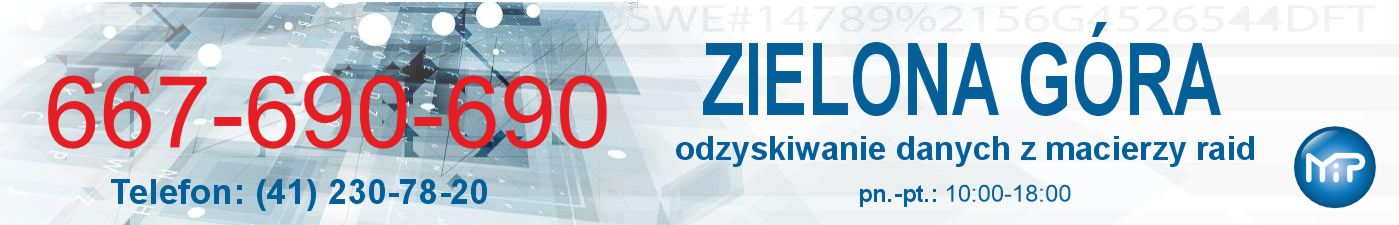 Odzyskiwanie danych z macierzy raid zielona góra
