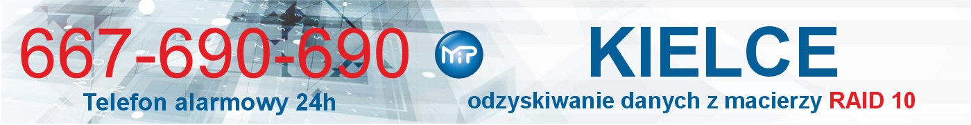 Odzyskiwanie danych z macierzy RAID 10 Kielce