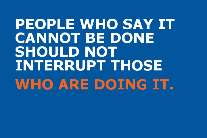 Ways to Kill an Idea – It Can’t Be Done