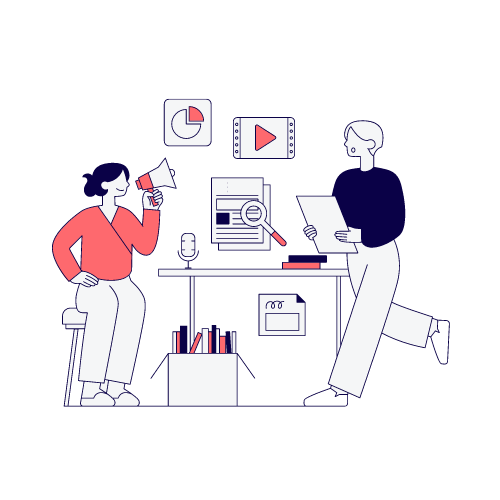 Case studies are like real-life stories that show how people like your audience solved problems using your product or service. They walk through the whole buying process, helping your audience understand how your offering works.