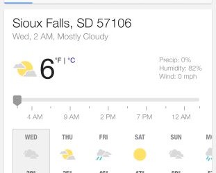 It’s 6 Degrees and I’m toasty warm!