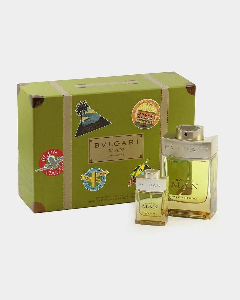 Bvlgari Man Wood Neroli 100ml + 15ml Eau De Parfum Gift Set