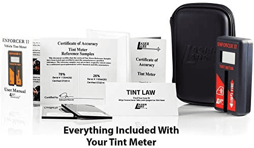 enforcer II tint meter - what is included