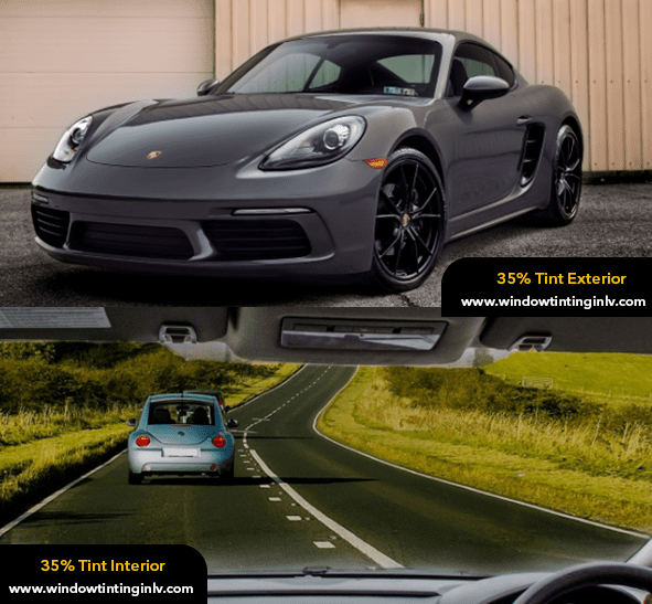35% tint - interior and exterior example
