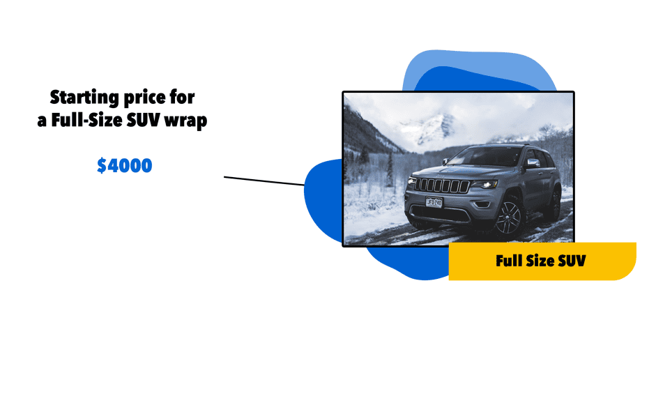 Full size SUV car wrap cost