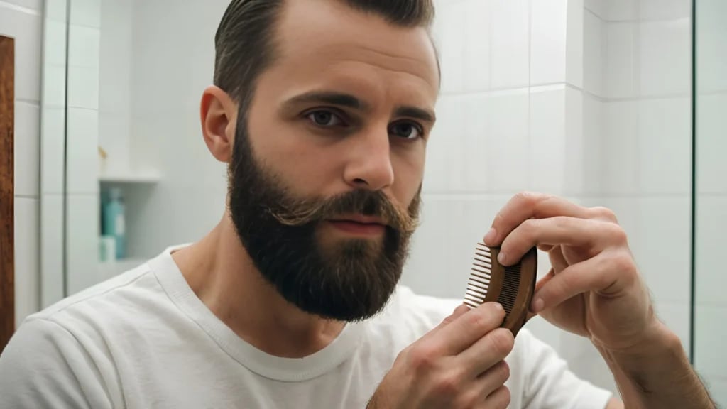 Use a comb to style your Conditioning Beard Balm
