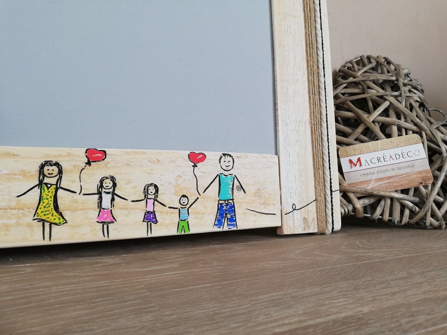 pele-mele-photo-tableau-décoration-bois-maison-personnalisé-artisanal-mural-famille